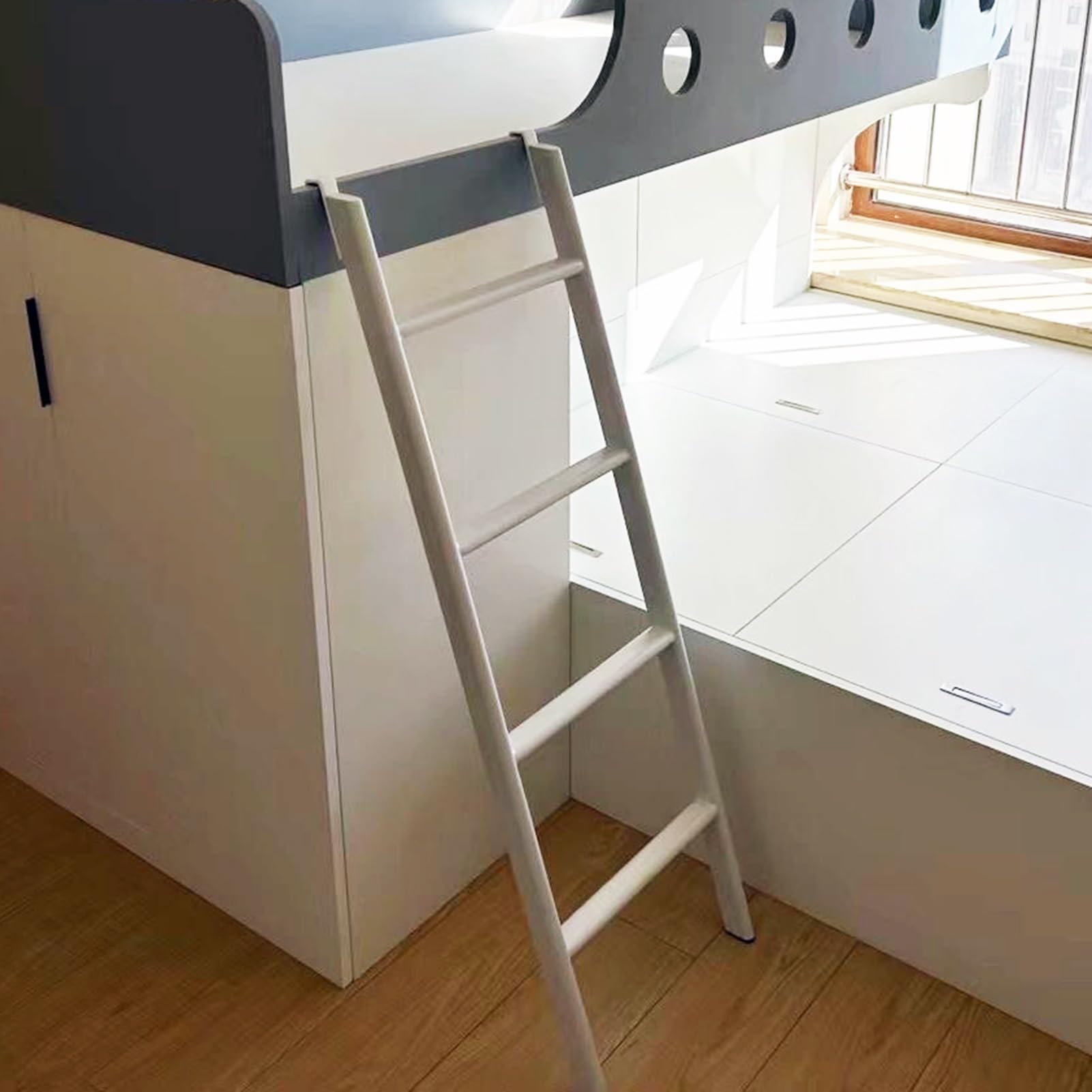 Bunk Bed Ladder for Kids Adjustable Height 4569in Sturdy Bed Steps for School & Home Use Safe Climbing Ladders for Bunk Beds and Loft Beds