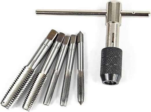 CEGQOXSH Tap Wrench Set Hand Tapping Tool Holder Twist Drill Bit Screw ...
