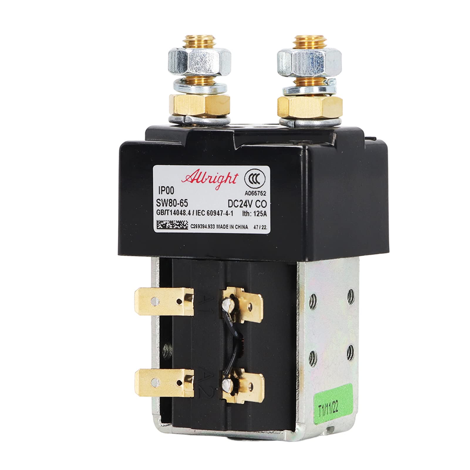 Relè Elettrovalvola 24V 125A Sensibile, Alta Precisione per Valvola Solenoide Industriale, for Carrello Elevatore Pallet Magazzino Logistica Attrezzature Movimento Merci