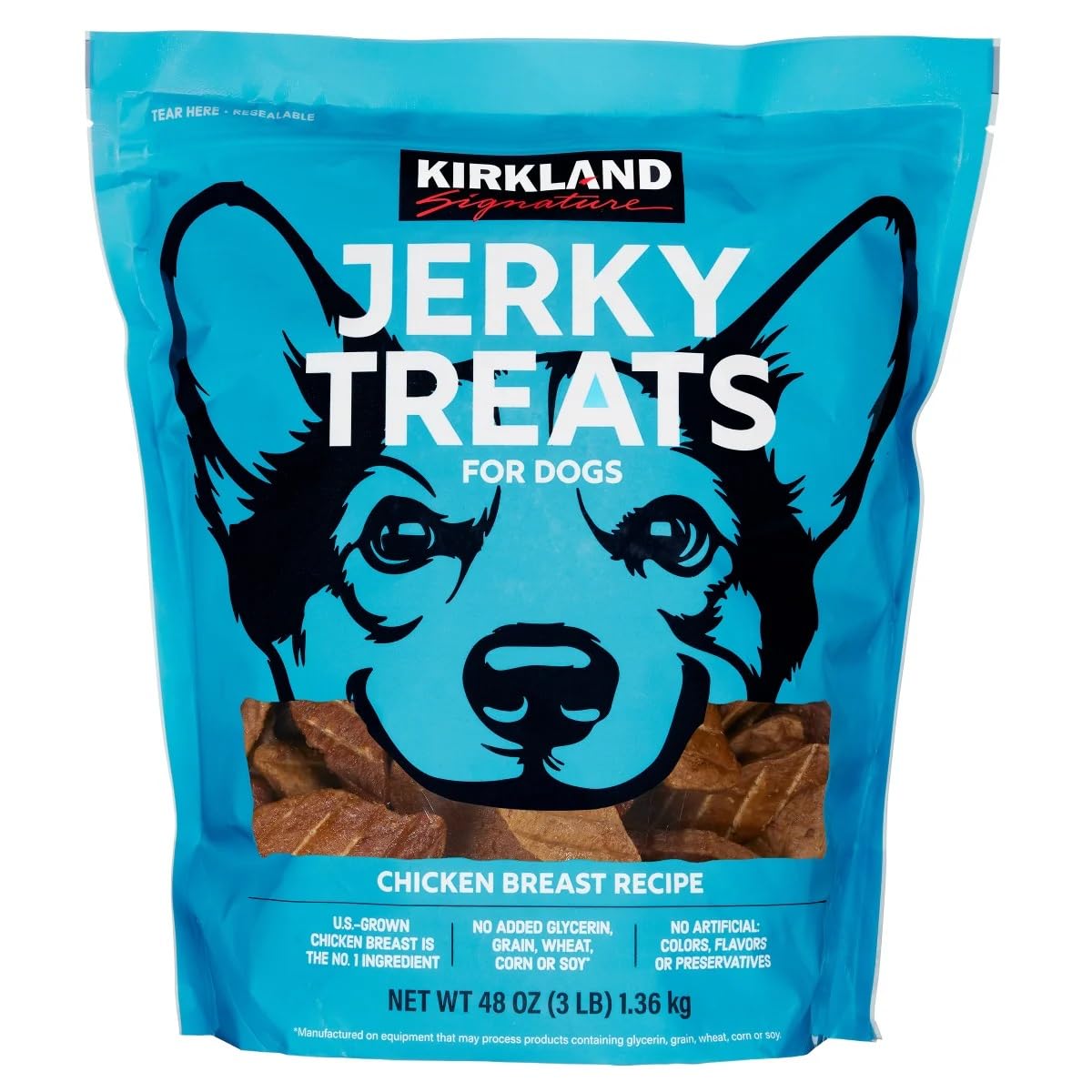 KIRKLAND Signature Chicken Jerky Dog Treat, 48 Ounce