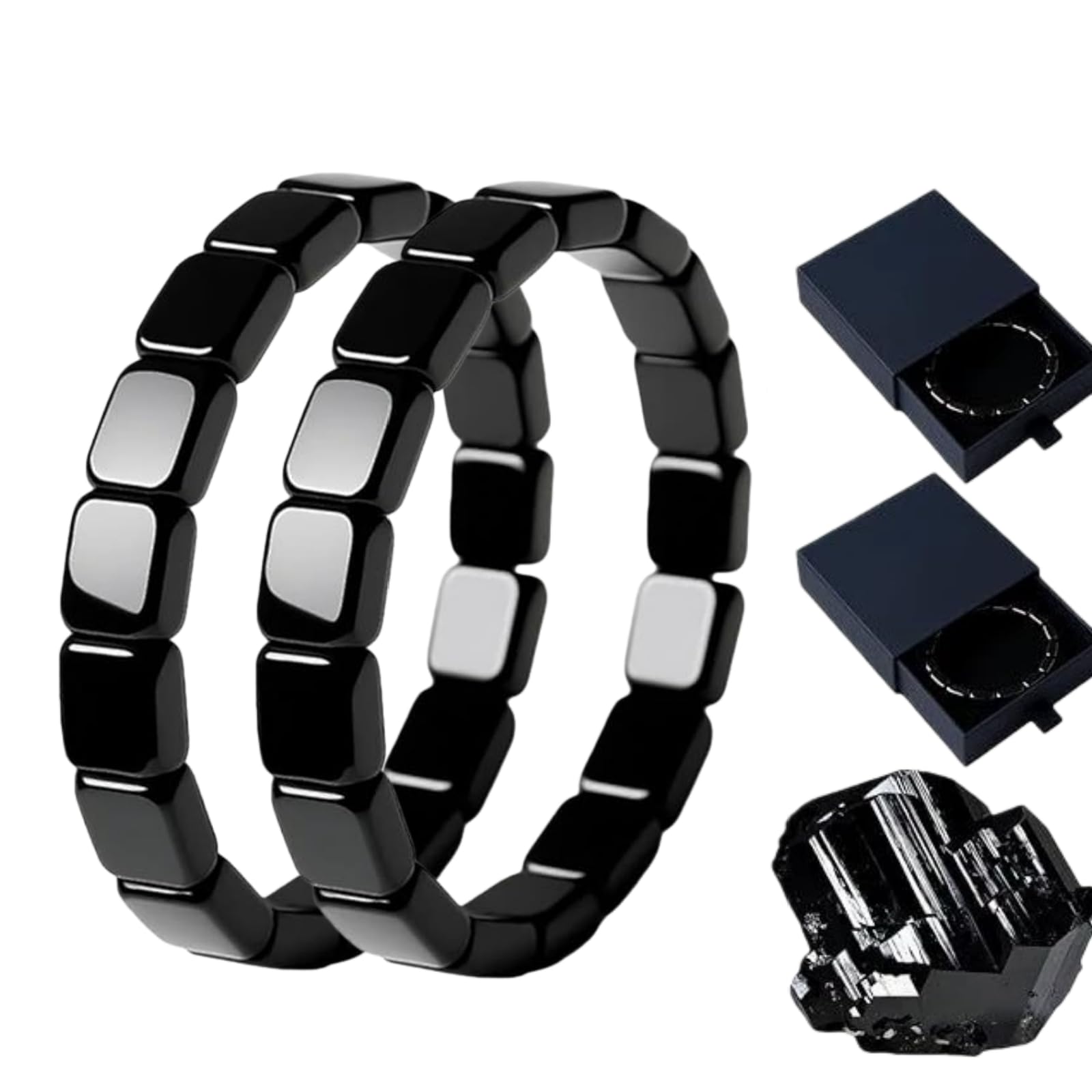 Hematyx Intense Bracelet en hématite naturelle pour homme，Un accessoire élégant pour le poignet, stylé et polyvalent, qui convient à toutes les occasions