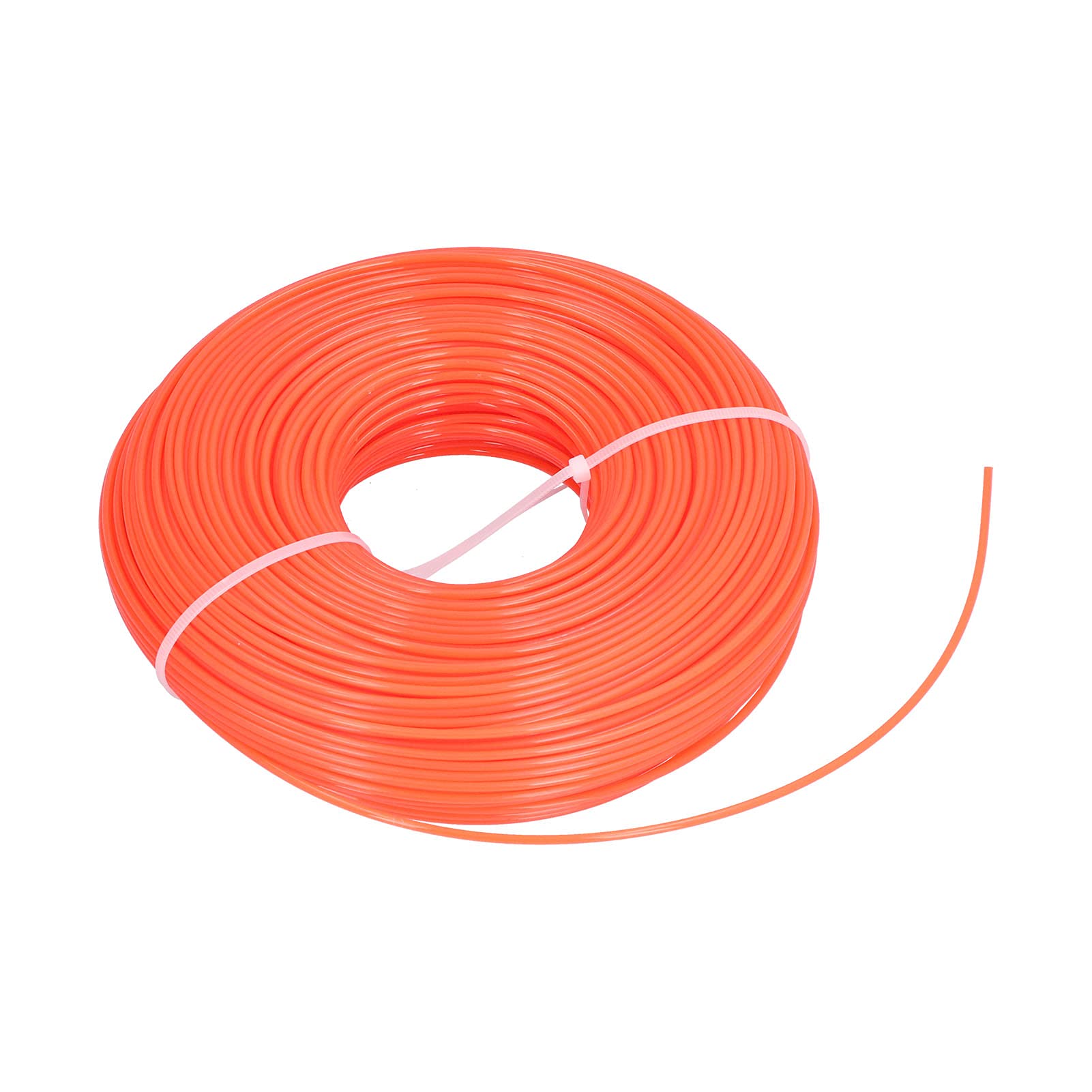 Cavo per decespugliatore da 120 m Linea da 2,4 mm in nylon tondo per decespugliatore Tosaerba da giardino domestico ad alte prestazioni di taglio Arancione