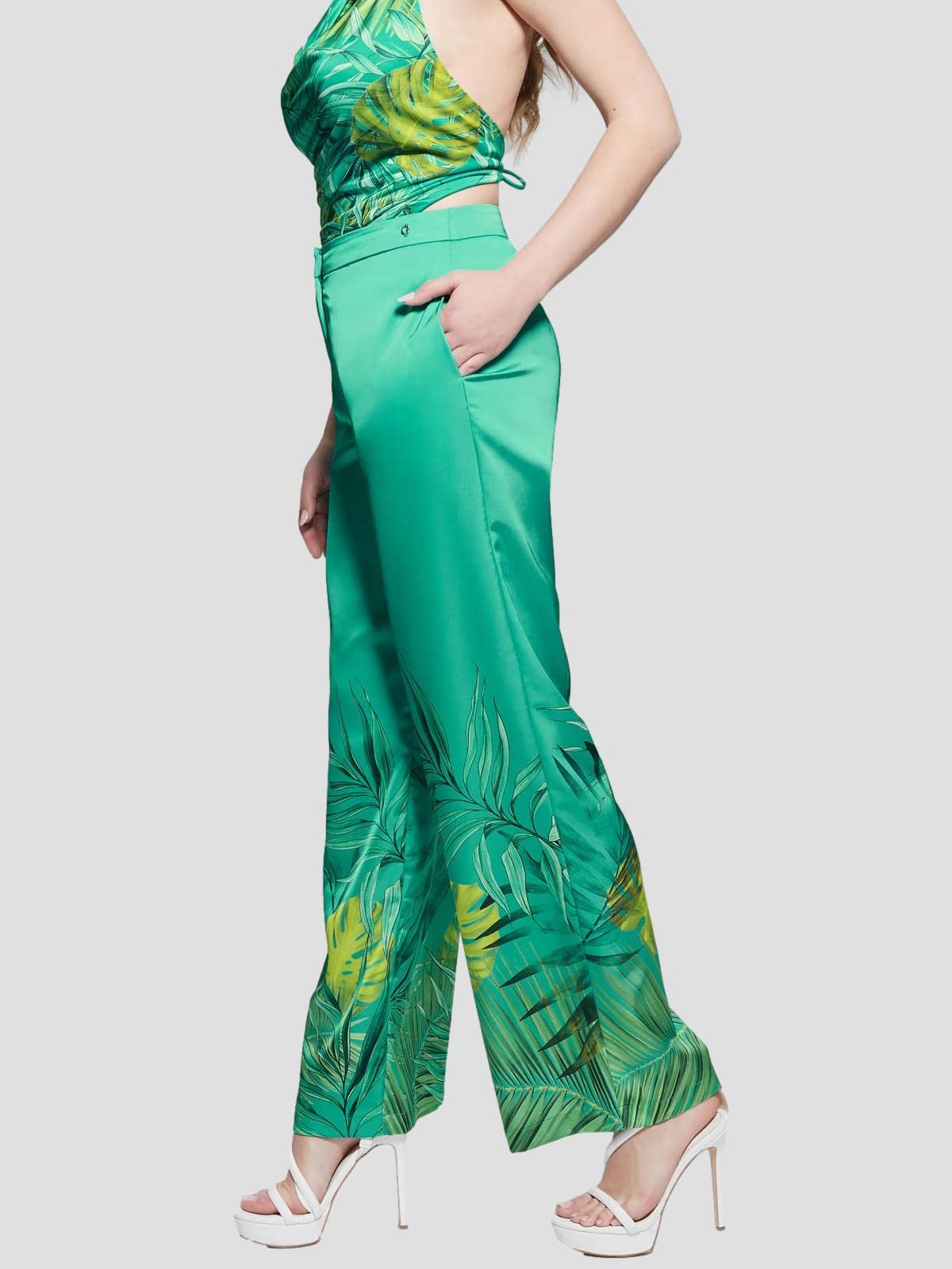 Guess Pantalones Anchos de Mujer Brisilda