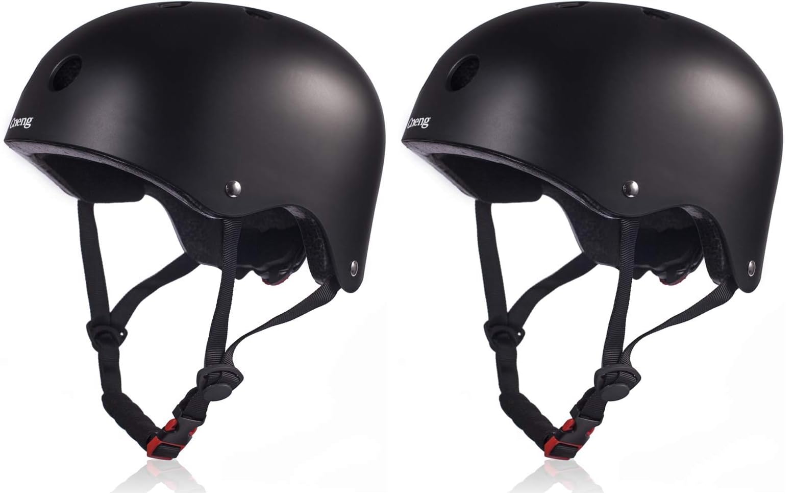 Cneng Skaterhelm Fahrradhelm Erwachsene Helm für Fahrrad Skateboard Scooter BMX Kind Erwachsene (Erwachsene(L)) (Packung mit 2) Sport & Freizeit