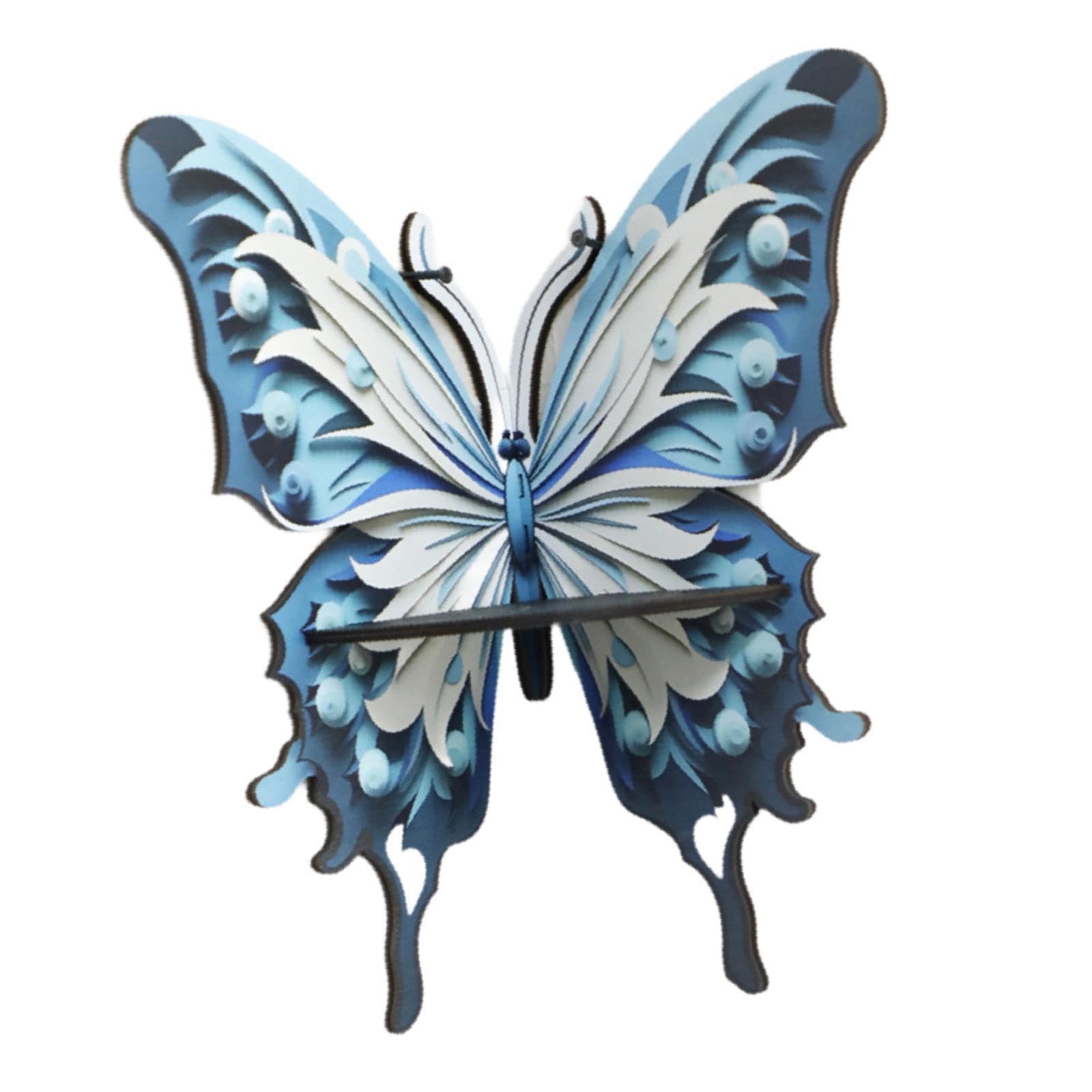 Zambuph Butterfly Corner Shelf Storage Rack Wall Decor Stylish Wooden Floating Shelf Unique Display Organizer Home Decoration Wall Sculpture Display