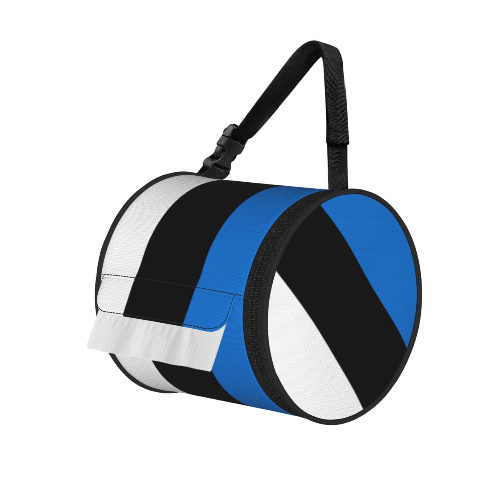 Flag Of Estonia Print Fashion Tissues Organizer Box, Hanging Tissue Holder For Purse Coins For Car Office Daily Outing