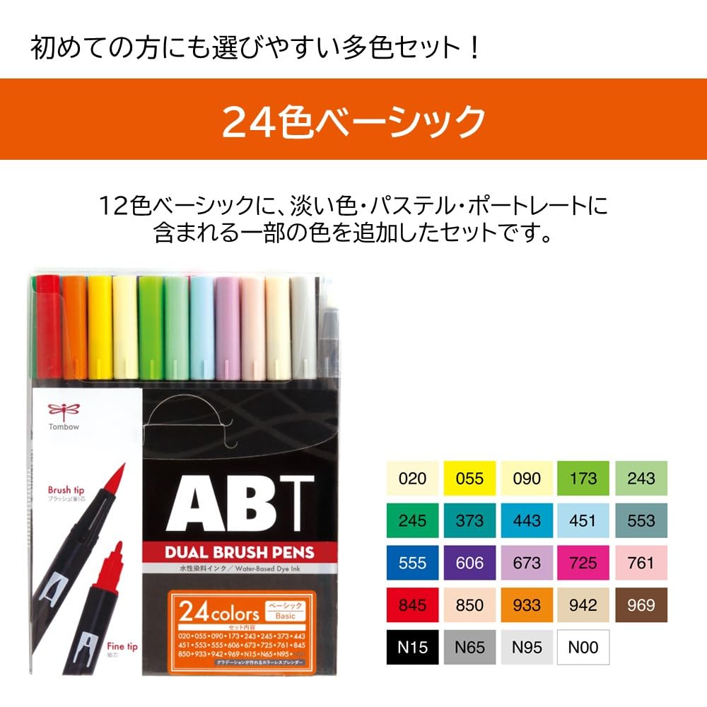 Amazon.com: Tombow Dual Brush Pen ABT Twin Type Graphic Marker