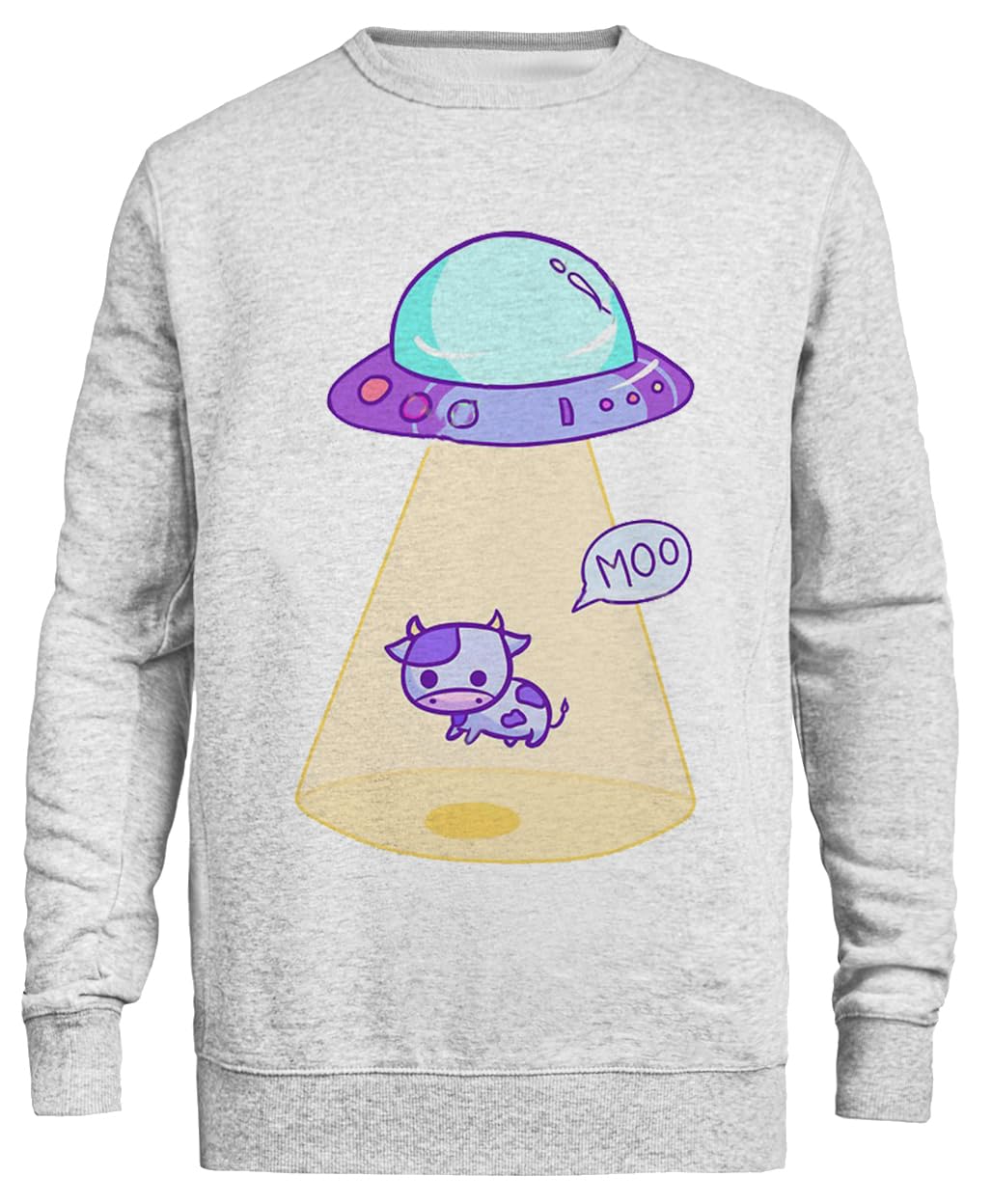 Porwanie Unisex Szary Sweter Ekologiczny Unisex Grey Sweatshirt Eco-Friendly Crewneck