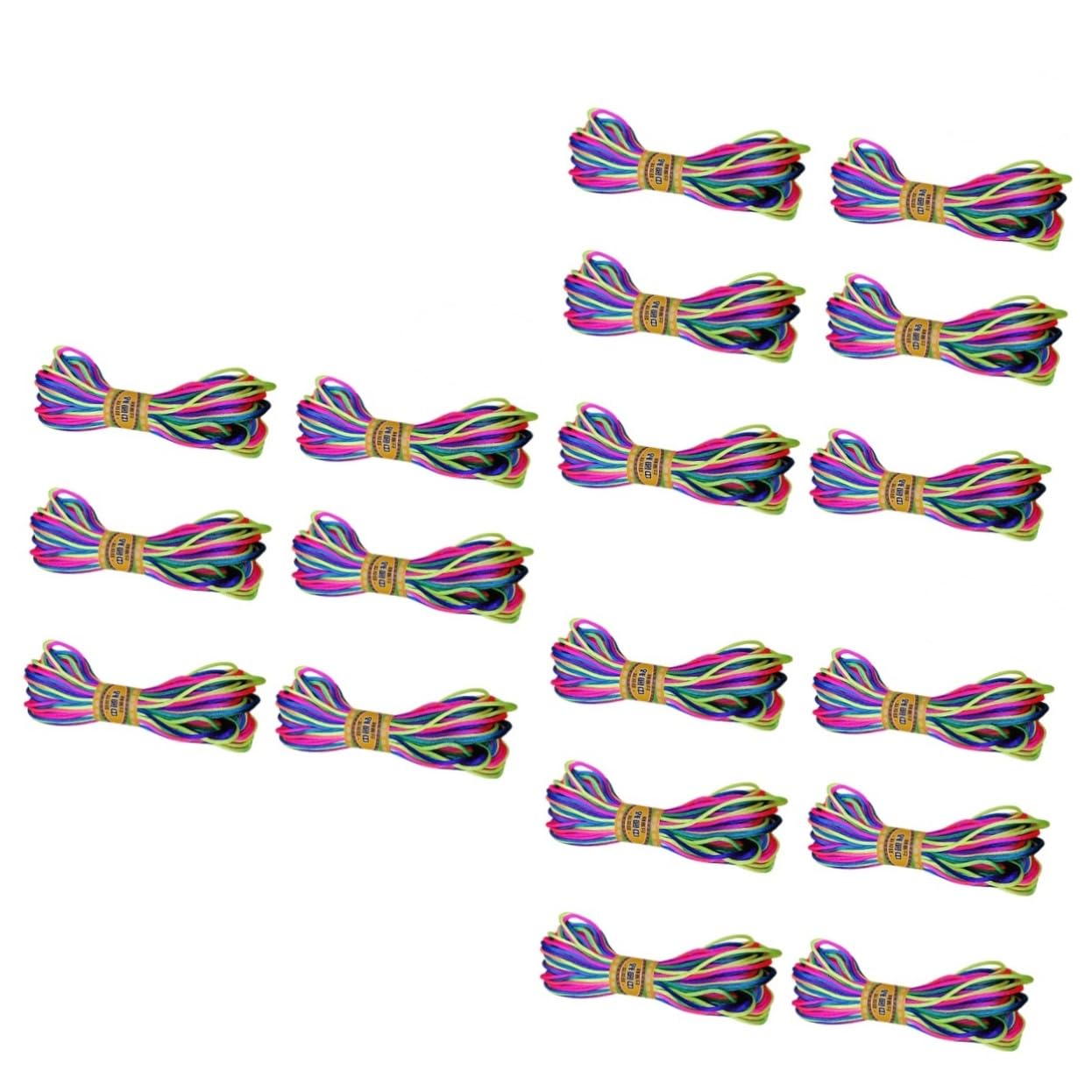 18piezas Cuerda De Nylon Hilo Para Kumihimo y Macramé Para Pulseras De Chinos y Accesorios Vibrantes