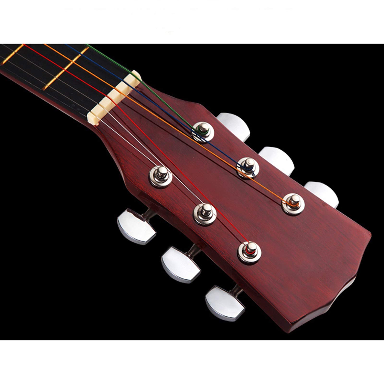 Chitarra acustica con corde in acciaio, 96,5 cm, per ragazzi e studenti, perfetta come regalo di Natale e Capodanno per bambini e adulti, kit completo per principianti