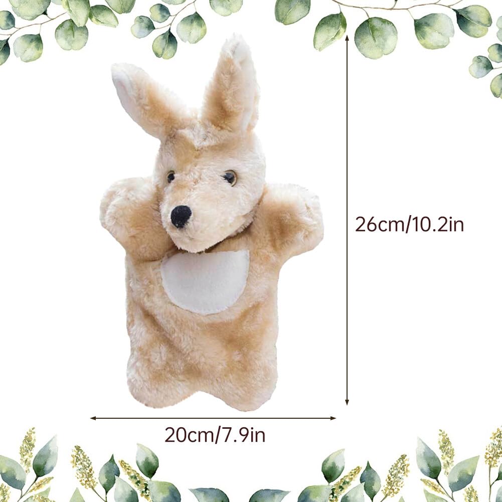 LICHENGTAI Marionnettes à Main Animaux pour Enfant, Jouets Animaux en Peluche Douce, Marionnettes Animaux De Théâtre Interactif Marionnettes à Main Jeu De RôLe pour Garçons Et Filles - 3
