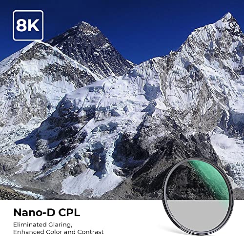K&F CONCEPT 86mm CPL Filter Circular Polarizing Lens Filters (Nano-D Series) - Image 2