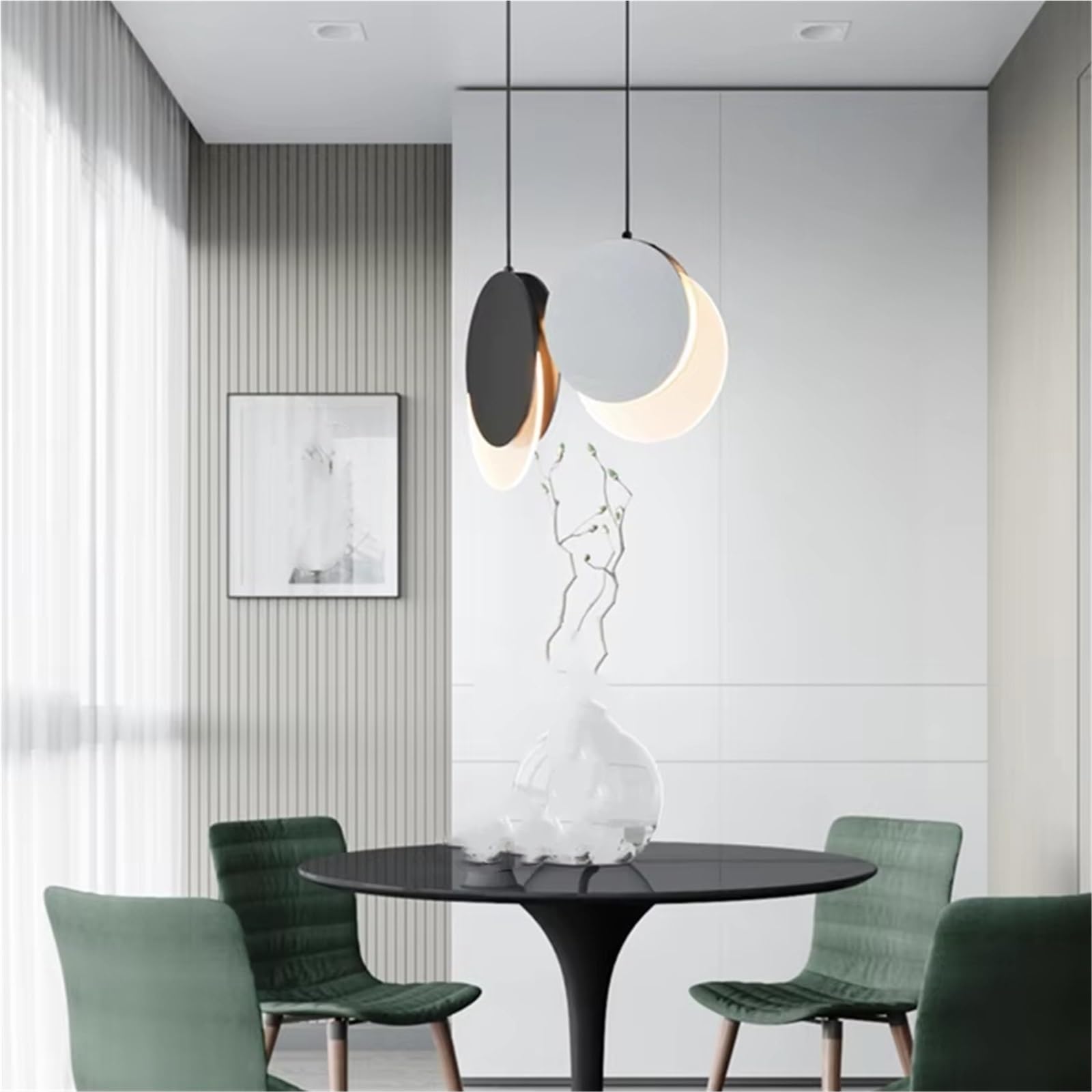 Lampe suspendue de style café-loft pour illuminer votre salon chaleureux