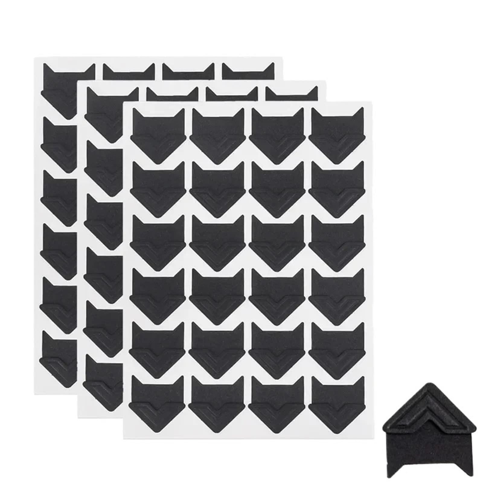 Gwyzax Self Adhesive Photo Corners 240-2400PCS Photo Corner Sticker Kraft Paper DIY Vintage Stickers for Self-Adhesive Photoes Album Scrapbooking(Black-720pcs)