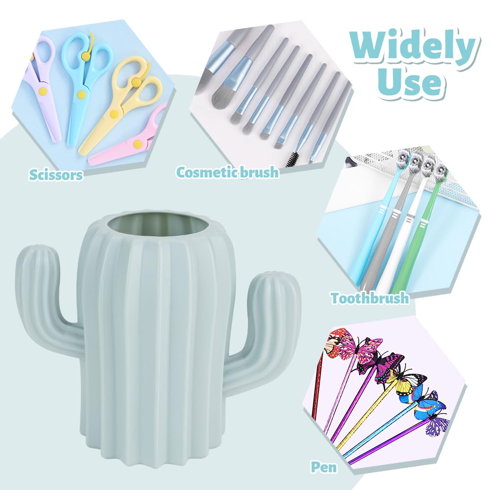 DCEVERTTO 3 Pcs Cactus Pen Holder For Desk, Cute Cactus...
