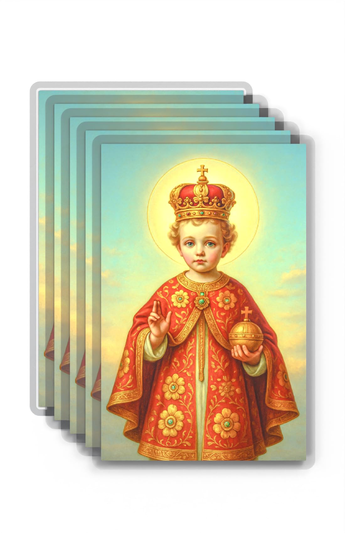 Shepherd's Grace Infant Jesus of Prague Prayer Cards Laminated 5-Pack