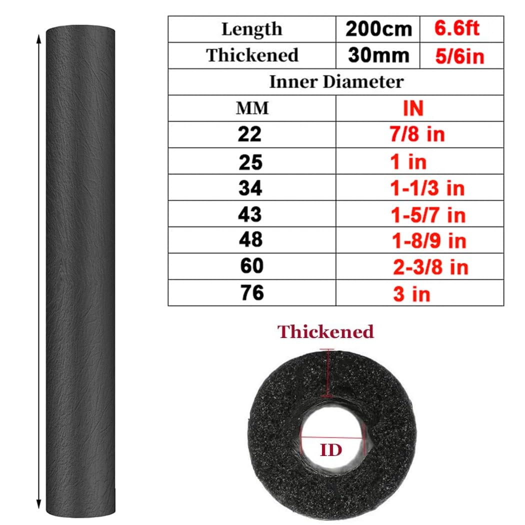 Aislamiento de tuberías con Espuma de nitrilo ignífugo, conductividad térmica, Longitud de 6,56 pies/200 cm (76 mm x 30 mm x 200 cm)
