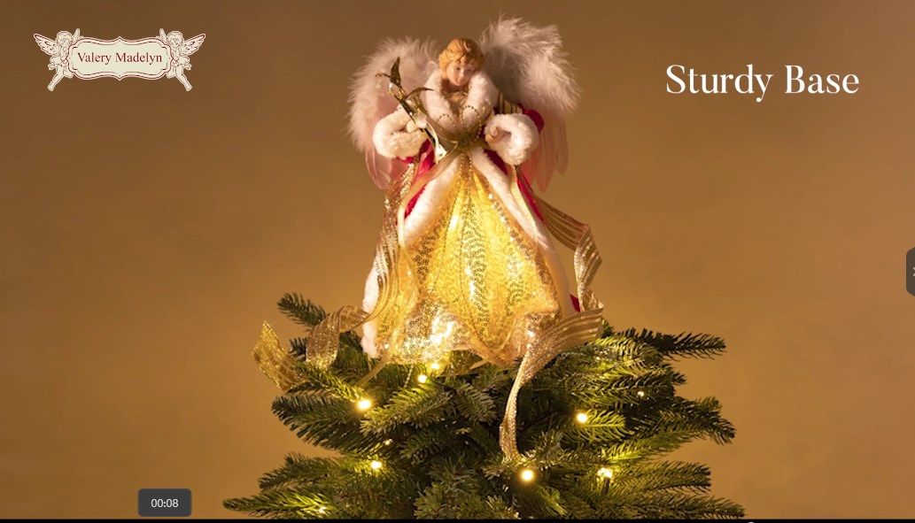 ⭐︎Noel⭐︎ Amazon.com: Valery Madelyn Lighted Christmas Angel Tree