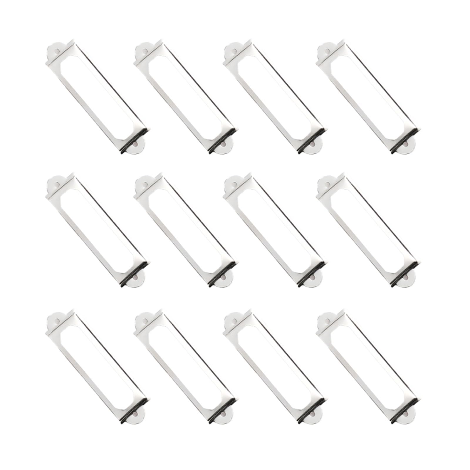 Cidegoo Silver Antique Metal Label Holders 200Pcs For Cabinet Drawer File Card Frame Handle