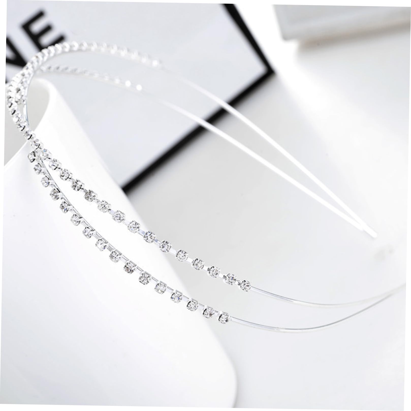 MAGICLULU 5 Set Di Eleganti Cerchietti Per Da Sposa Con Strass Per Donne Per Da Sposa 4 Pezzi*5