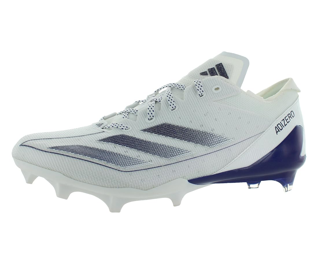 adidas Adizero Electric Mens Shoes Size 10.5, Color: Footwear White/Team College Purple/Footwear White-Off-White