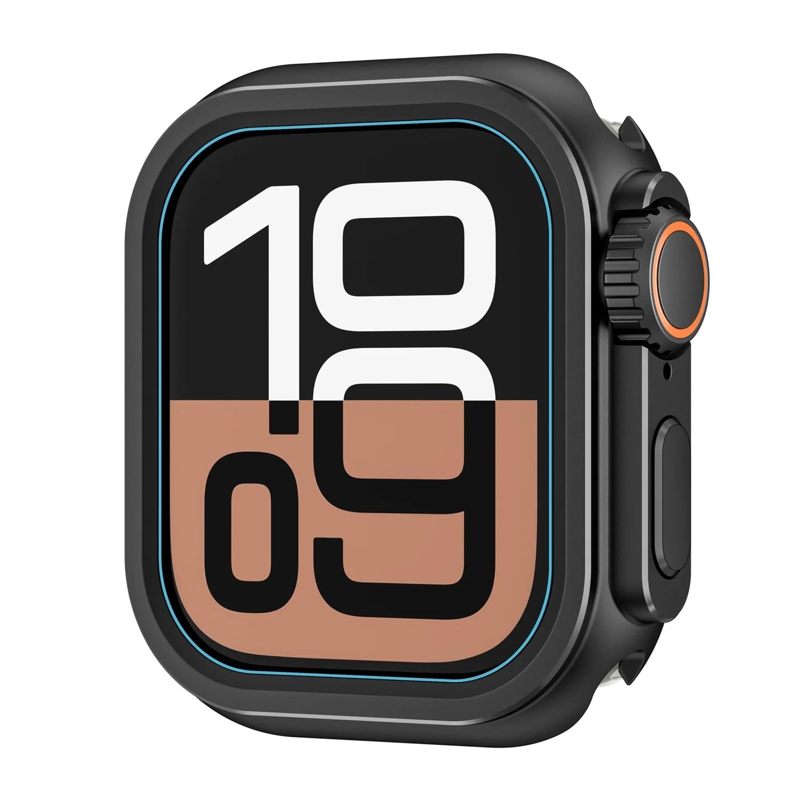 EPANO Custodia protettiva in metallo per Apple Watch 46mm 45mm 44mm Cover protettiva per telaio per iWatch Serie 10 9 8 7 6 5 SE Cambia in Ultra 2 49mm