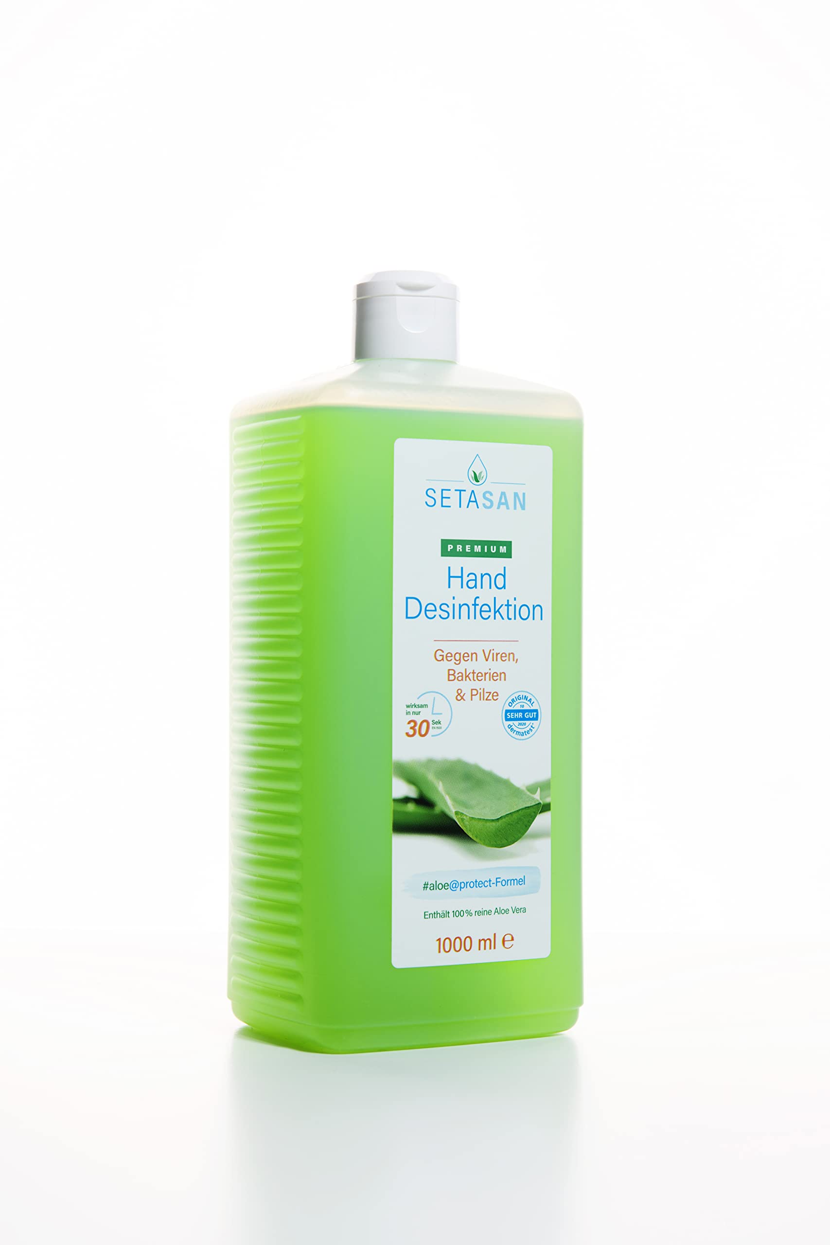 SETASAN premium Handdesinfektion 1.000 ml  Desinfektionsmittel mit Aloe  Vera und biologischem Ethanol, hochwirksames Handdesinfektionsmittel mit  frischem Duft : Amazon.de: Drogerie & Krperpflege