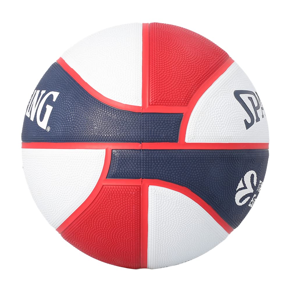 Spalding - EUROLEAGUE Team SZ7 - Baskonia Vitoria Gasteiz - Balón de Baloncesto - Tamaño 7 - Baloncesto - Material: Goma - Exterior - Antideslizante - Excelente Agarre - Muy Resistente