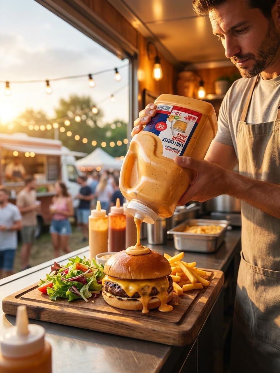 minafood Bundle für Chili Cheese Burger Sauce 3x2L vegetarisch