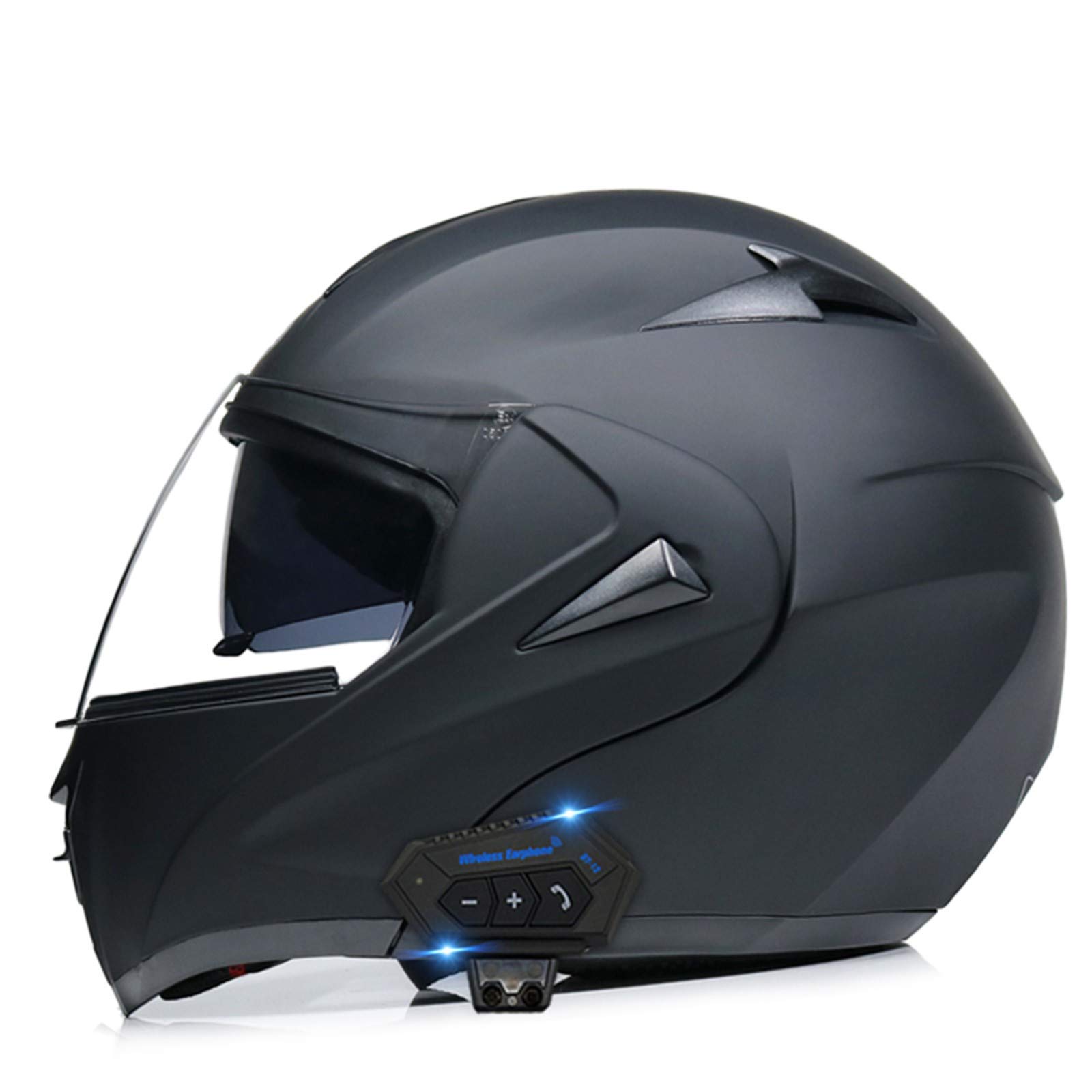 Buy Bluetooth Integrated Modular Flip up Front Motorcycle Helmet