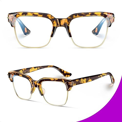 Miniatura 2 de VISOONE Lentes ligeros TR90 con bloqueo de luz azul Marco Protector de visión para hombres y mujeres ELBERT