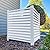 44in H x 36in W (2 Panels) No Dig Enclo Waverly White Vinyl Privacy Screen, Outdoor Privacy Screen Panels, Trash Can Enclosure, Air Conditioner Fence, Pool Equipment Enclosure, EC18010