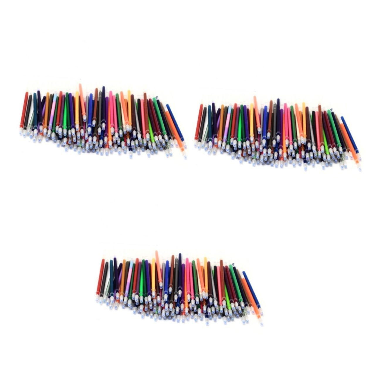 NUOBESTY 3pièces Recharge De Stylos Gel Couleurs Pailletées Métalliques Et Néon Pour Colorier Artisanat Doodling Et Scrapbooking Recharge Universelle Pour Stylos à Encre