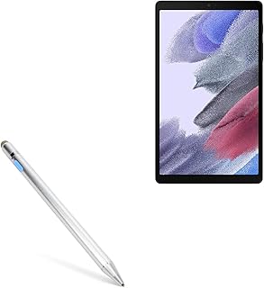 BoxWave Stylus Pen Compatible with Samsung Galaxy Tab A7 Lite - AccuPoint Active Stylus, Electronic Stylus with Ultra Fine Tip for Samsung Galaxy Tab A7 Lite - Metallic Silver