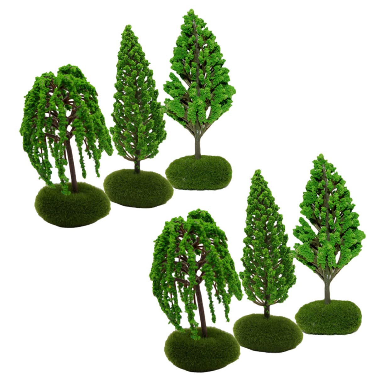 STOBOK 18piezas Mini Árboles Escénicos De Paisaje Mini Árboles Simulados para Decoración De Modelos y Paisajes Materiales para Miniaturas