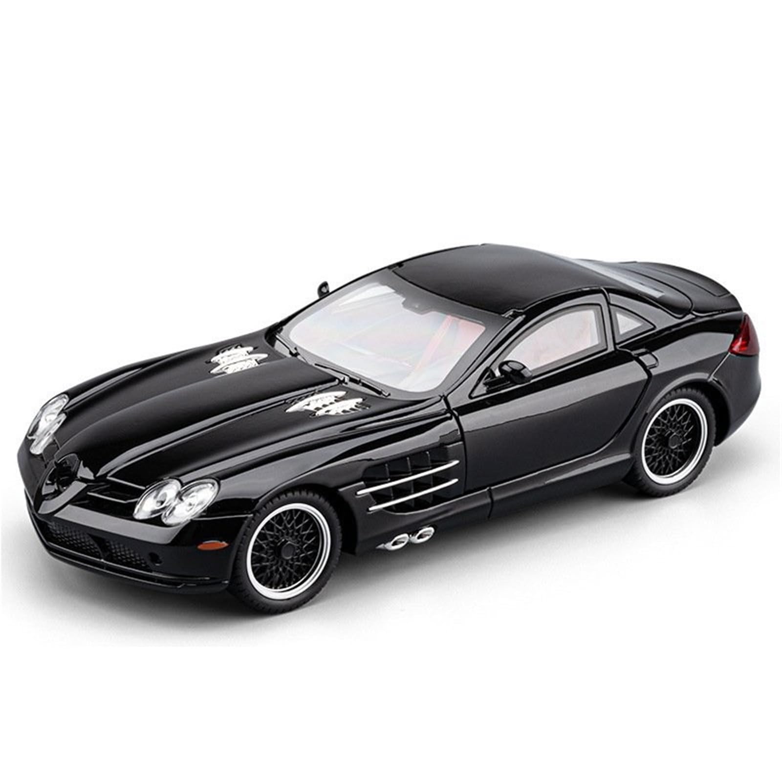 BANKOTO Diecast Car 1:24 For Benz For SLR 722S Alloy Car Model Diecasts Metal Vehicles Collectible Model(Black)
