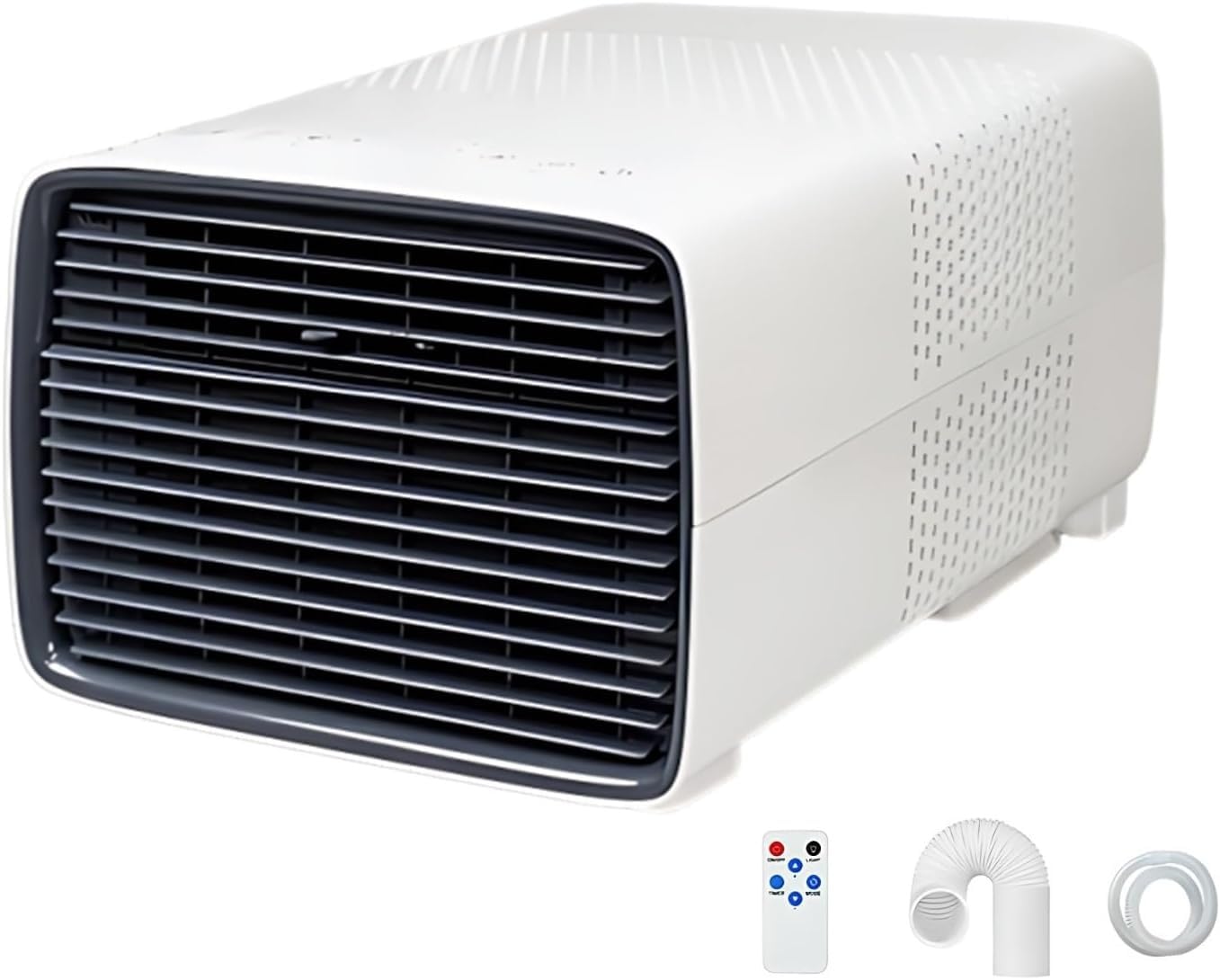 Xyfgodem One Colour Compact Portable Air Conditioner For Camping And Office - Mechanical Cooling, Dehumidifier, Remote Control Timer