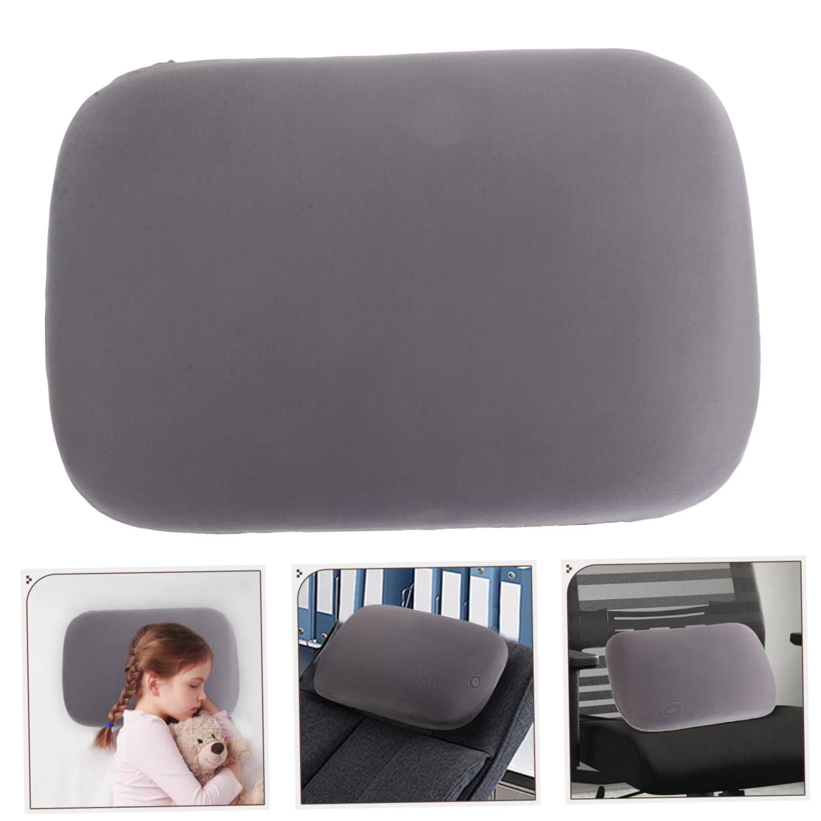 Cuscino da Viaggio Piccolo per Studenti e Ufficio in Schiuma Memory Rivestimento in Seta Ghiacciata, Fresco e Portatile per Pisolini