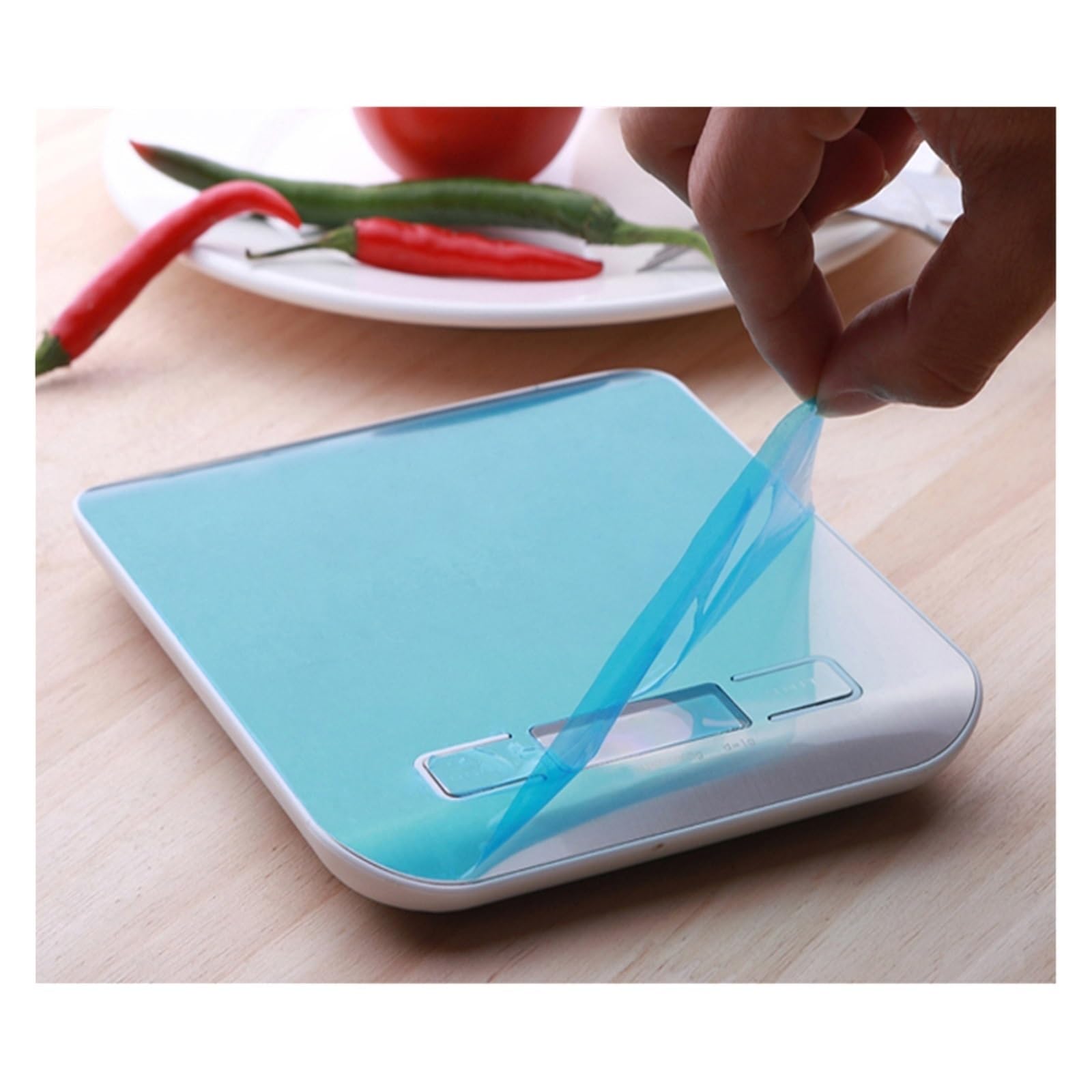 Cyfrowa Waga Kuchenna, Wyświetlacz LCD 1g/0.1oz Precyzyjna Waga Spożywcza Ze Stali Nierdzewnej Do Gotowania Pieczenie Wagi Elektroniczne(Silver,10Kg)