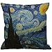 HGOD Designs - Federa per cuscino Van Gogh Arts con motivo stellato, decorazione per la casa, per uomini, donne, ragazzi/ragazze, soggiorno, camera da letto, divano, sedia, 45 x 45 cm