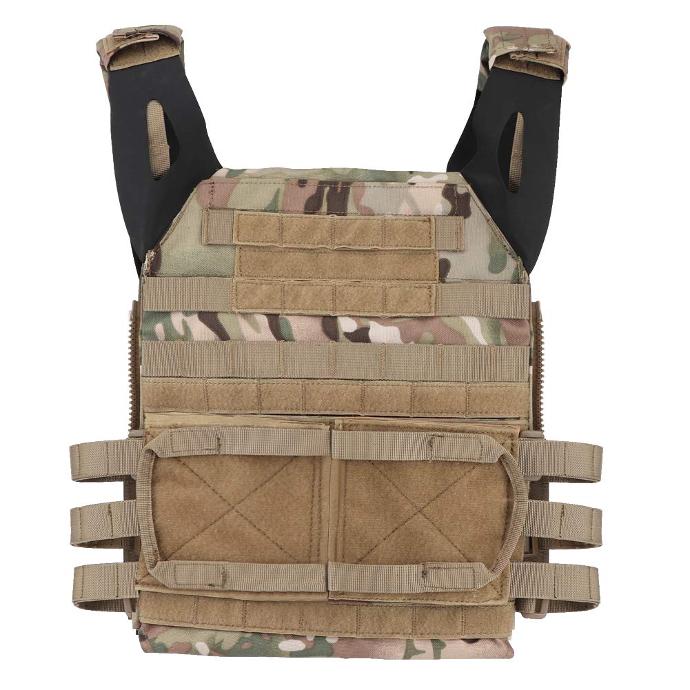 Airsoft taktyczna kamizelka taktyczna z potrójną torbą na ładowarkę, 5,56 M4, panel MOLLE do kamizelki AVS JPC Airsoft, akcesoria myśliwskie, Wielobarwna, rozmiar uniwersalny