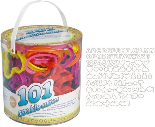 Wilton 101 Piece Cookie Cutters Set for Alphabet and Holiday Baking