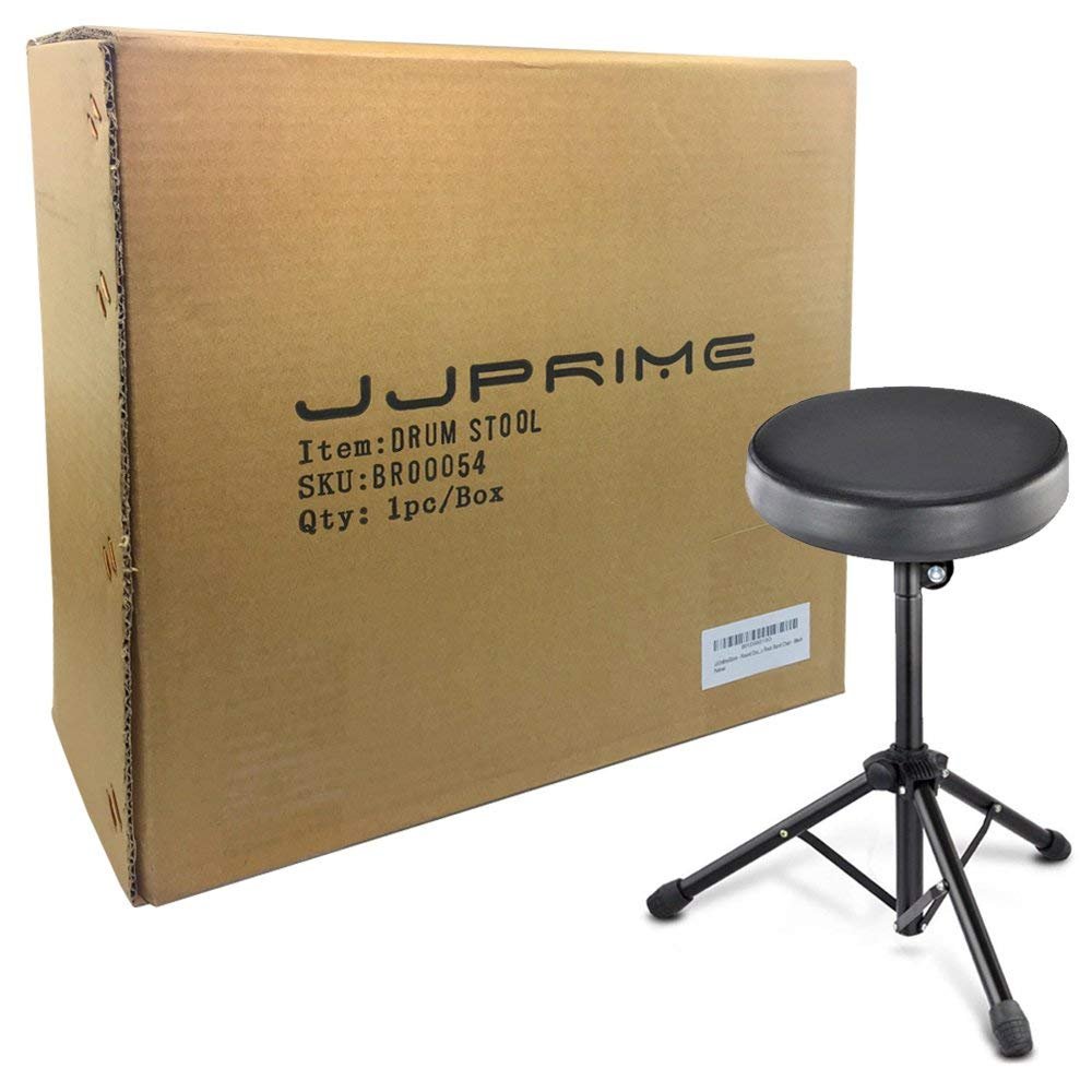 JJOnlineStore - Taburete plegable para instrumentos musicales, Taburete de batería con [asiento acolchado]