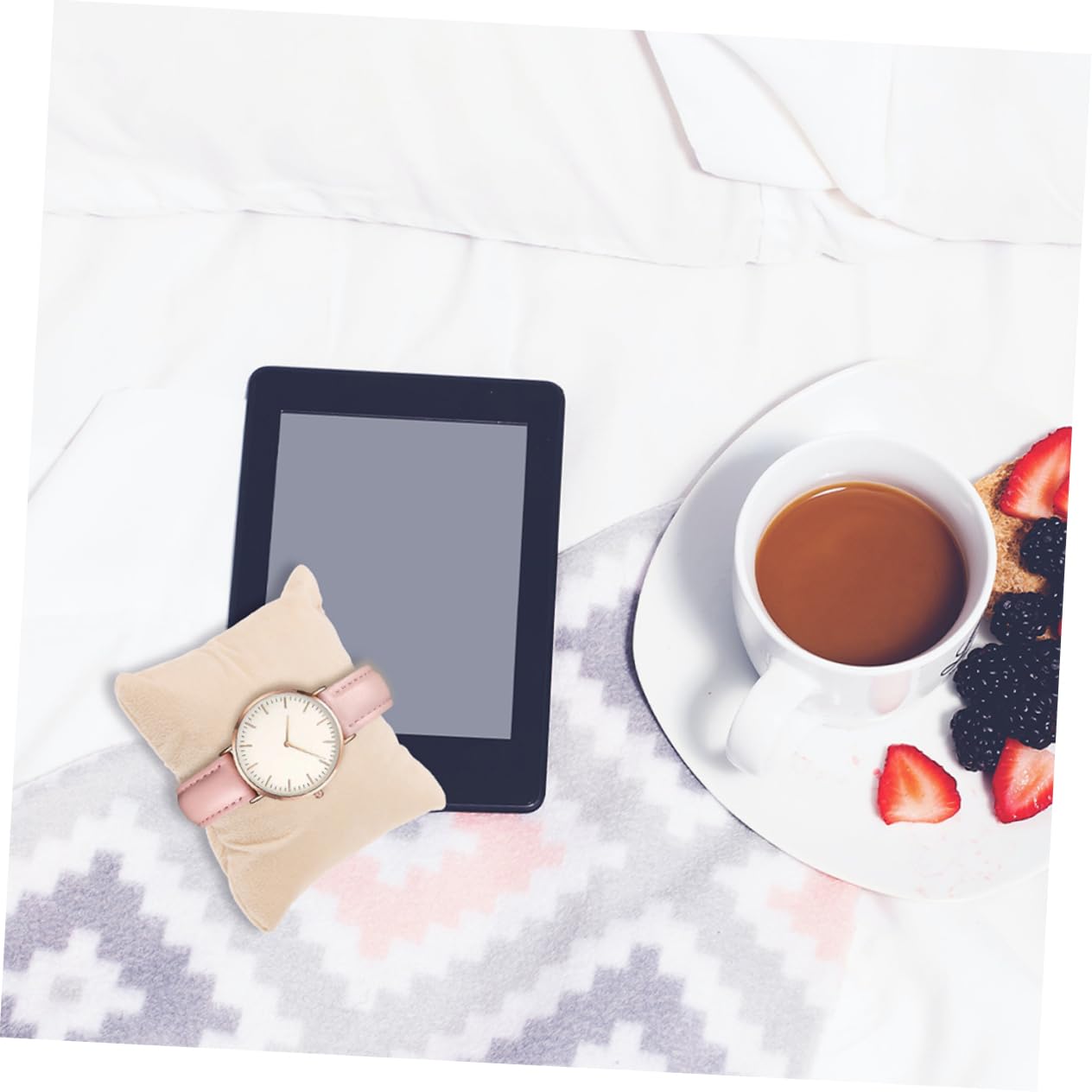 20 Stück Schmuckdisplay Kissen - Weiße Samtkissen Für Uhren & Armbänder