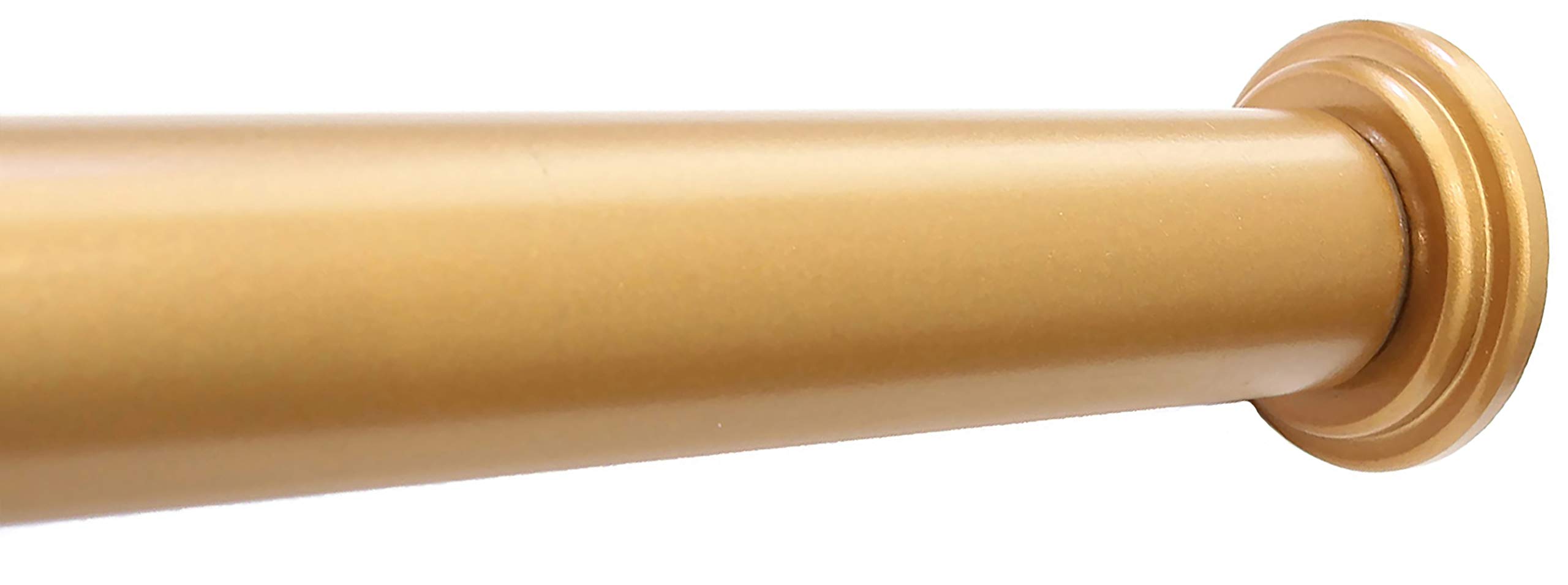 Urbanest 1" No Drilling Shower Closet Window Metal Premium Adjustable Tension Rod, Heavy Duty, 42-inch to 72-inch, Copper