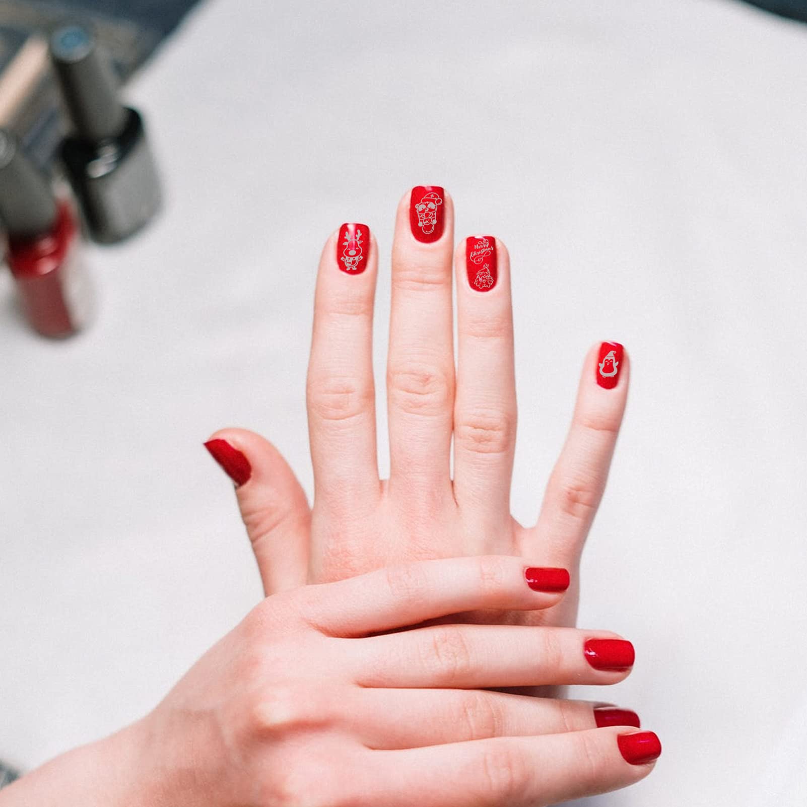 FRCOLOR 4juegos Plantillas De Estampado De Uñas Creativas Herramientas De Arte De Uñas Para Manicura Fiestas y Eventos