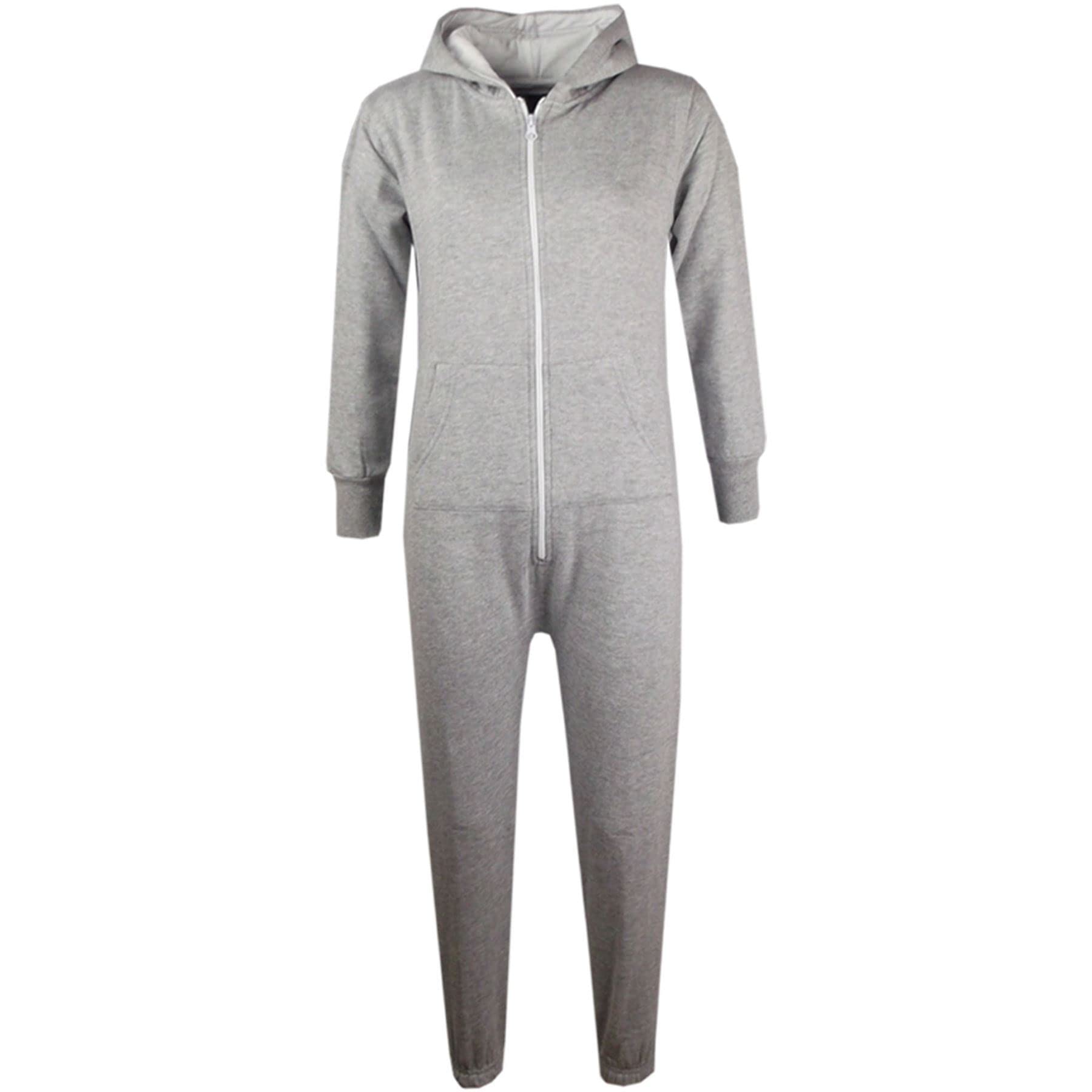A2z 4 Kids Grey Children Plain Camouflage Jumpsuit Super Soft - Plain Onesie 13