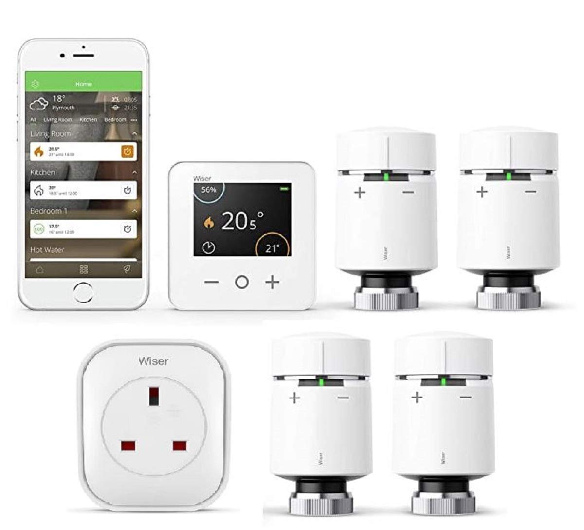 Buy Drayton Wiser MultiZone Smart Thermostat and 2 Smart Radiator Thermostat KitSmart Heating