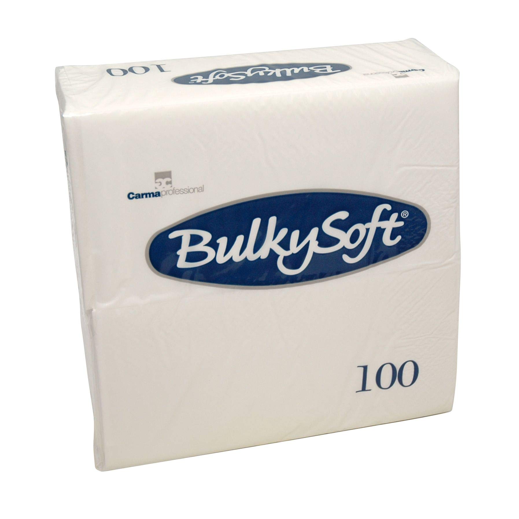 Bulky Soft White Paper Serviettes Soft Napkins 40X40cm 2Ply Bulkysoft 100