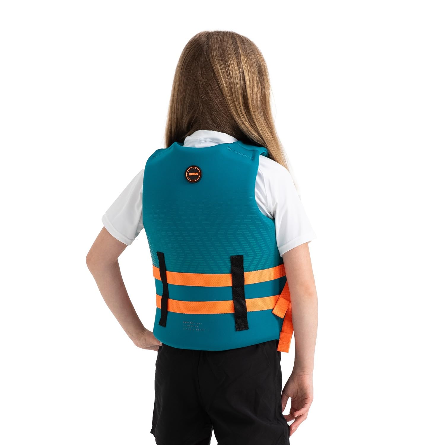 Jobe Kinder Schwimmweste Neopren Teal mit Reißverschluss und Schnallen